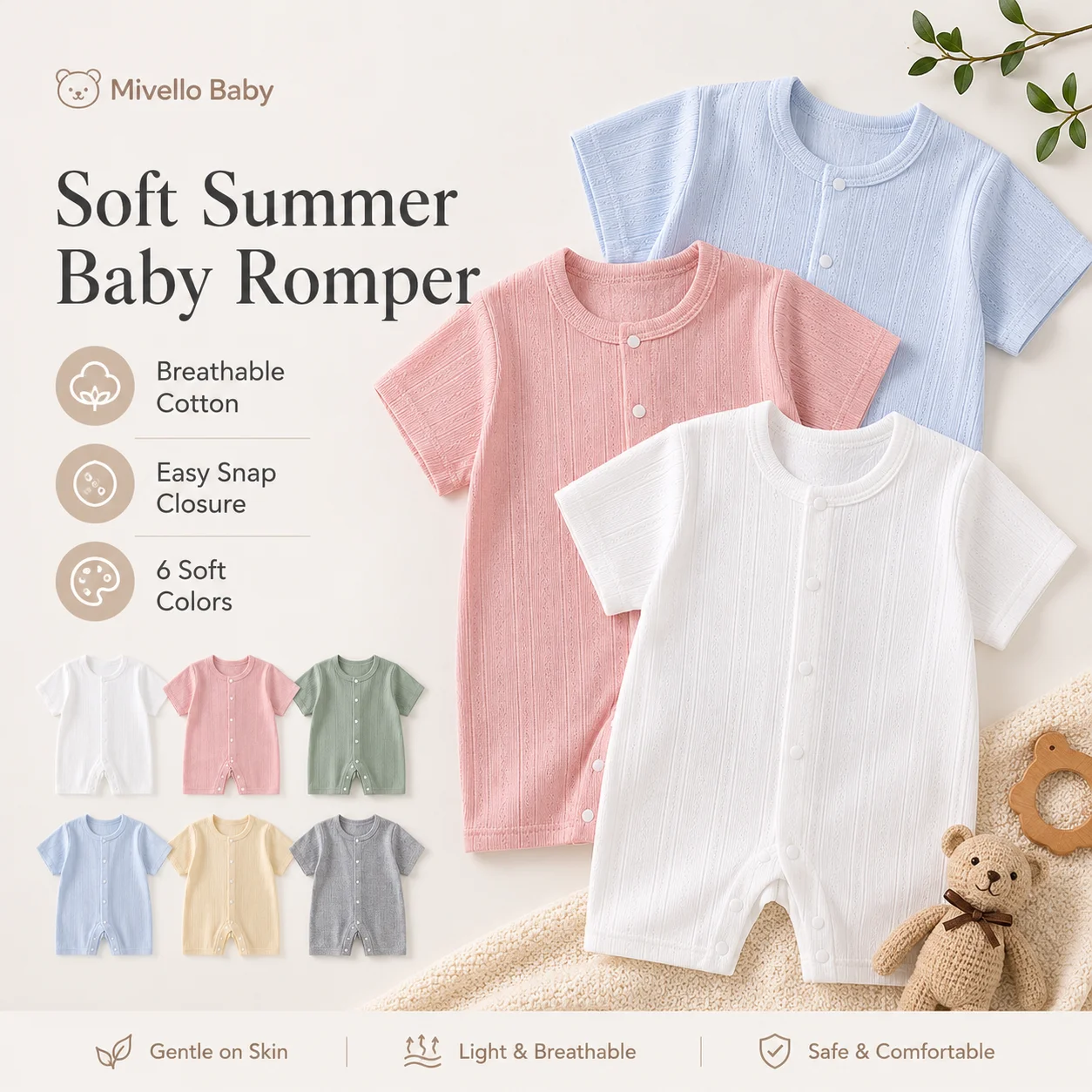 Baby Overall Kurzarm Sommer Neugeborenen Atmungsaktive Mesh Klimaanlage Kleidung Jungen Mädchen Baby Licht Pyjamas