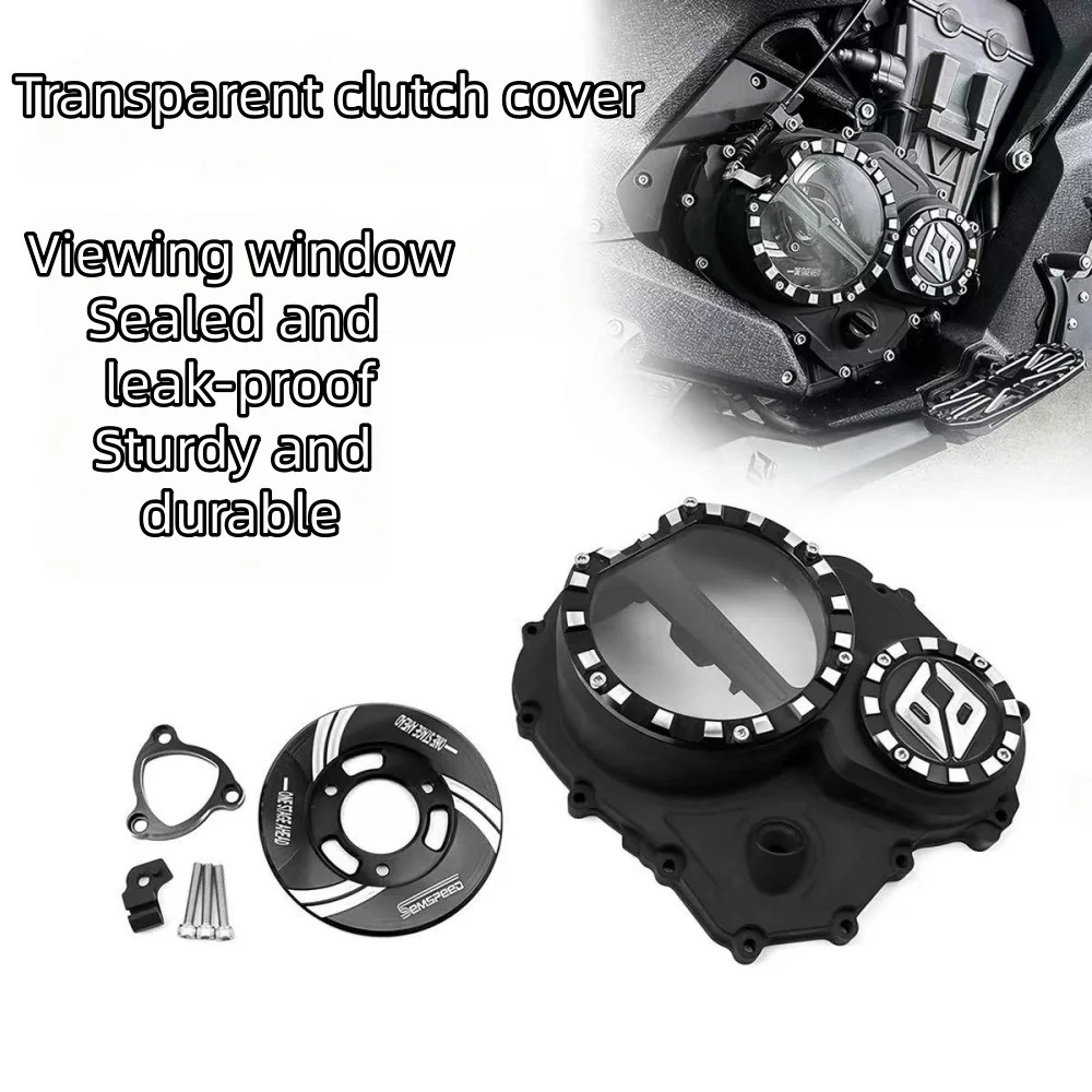 Transparent clutch cover and engine side cover for BEMDA LFC 700 modificationBENDA LFC700 LFC 700 BD700 2025 2026+