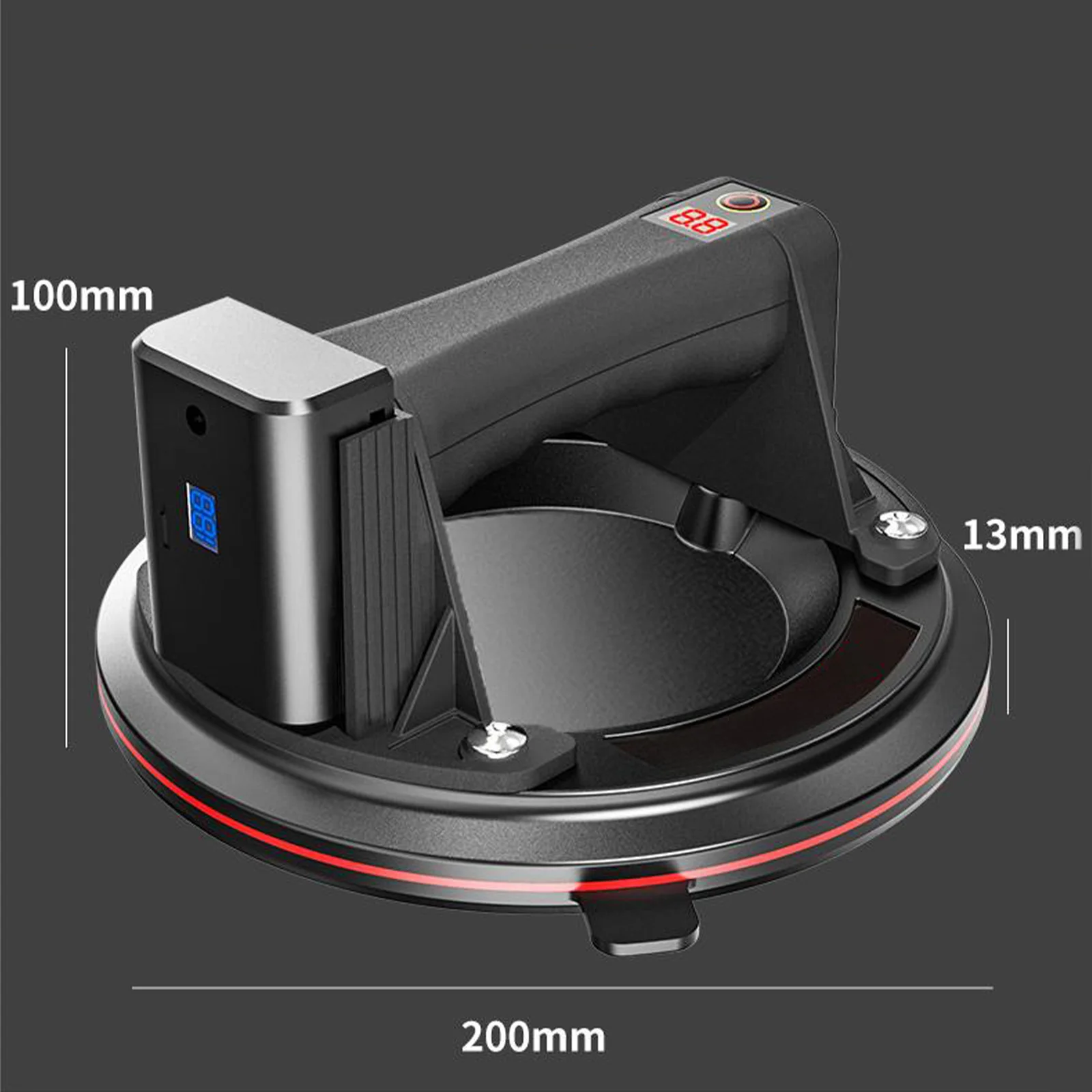 200 كجم الحمولة 8 بوصة الكهربائية كوب شفاط المكنسة الكهربائية رافع الثقيلة باليد رافع للزجاج لتحريك بلاط الجرانيت الكبير