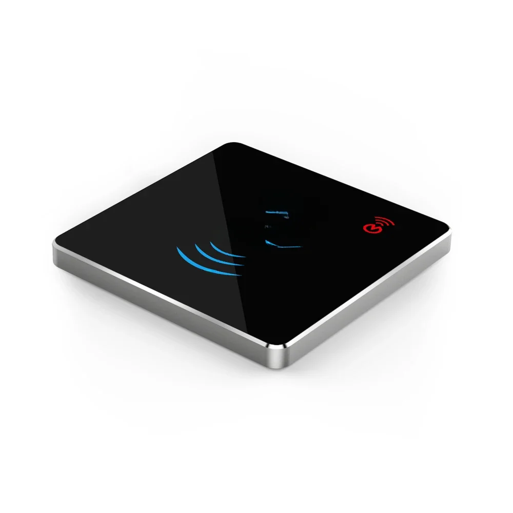 Metal ultra-fino toque leitor de cartão NFC controle independente RFID Wigan 26-66 personalizado id