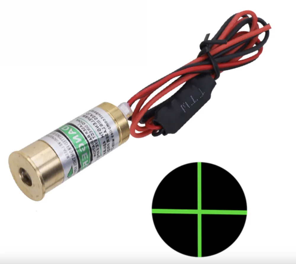 Green Laser Module Laser spot with low beam divergence angle