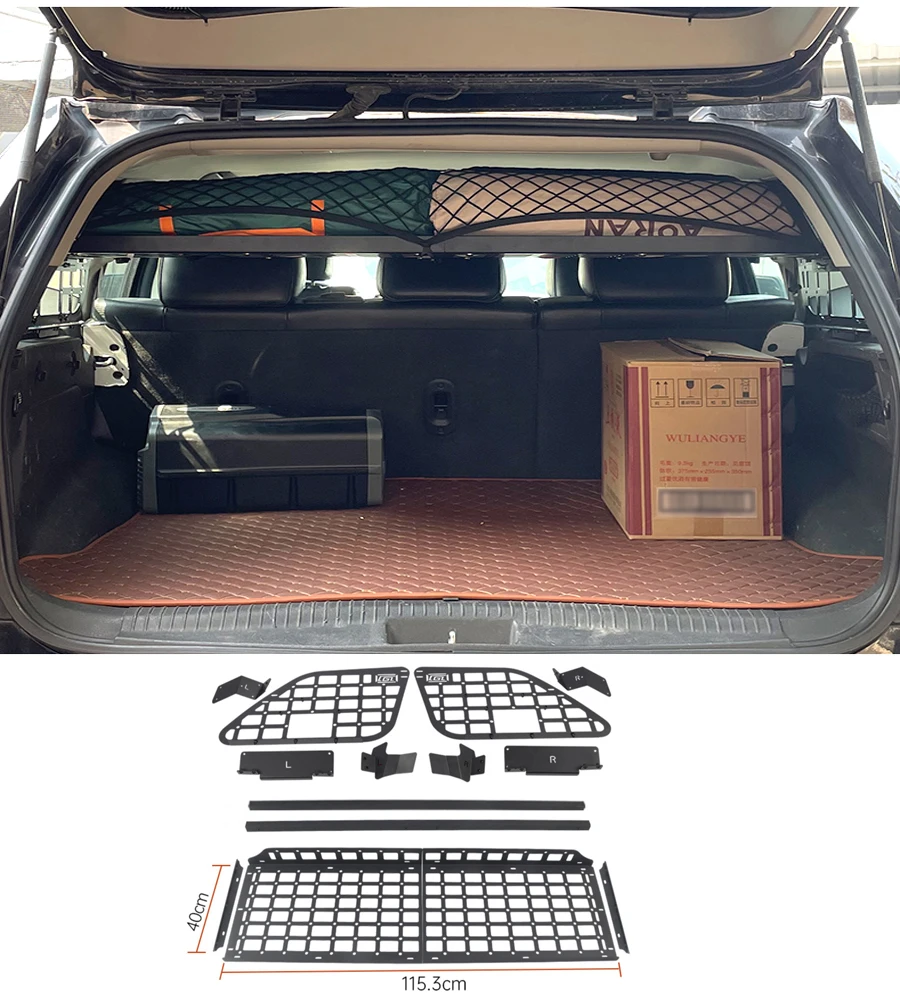 

Fit For Jeep Grand Cherokee WK 2005-2010 Modular Storage Panel Shelf Modification Molle panel Rear Trunk Debris Rack Storage