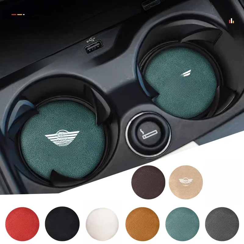 Suporte antiderrapante para copa de carro Coaster, acessórios para MINI Cooper R56, R58, R59, R57,