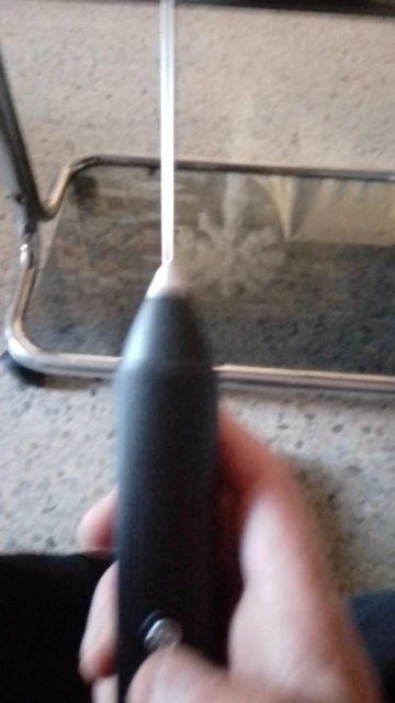 Handheld WhiskAutomatic Stainless Steel Mini Portable Blender 3 Speed Adjustable USB Rechargeable Blender Milk Frother photo review