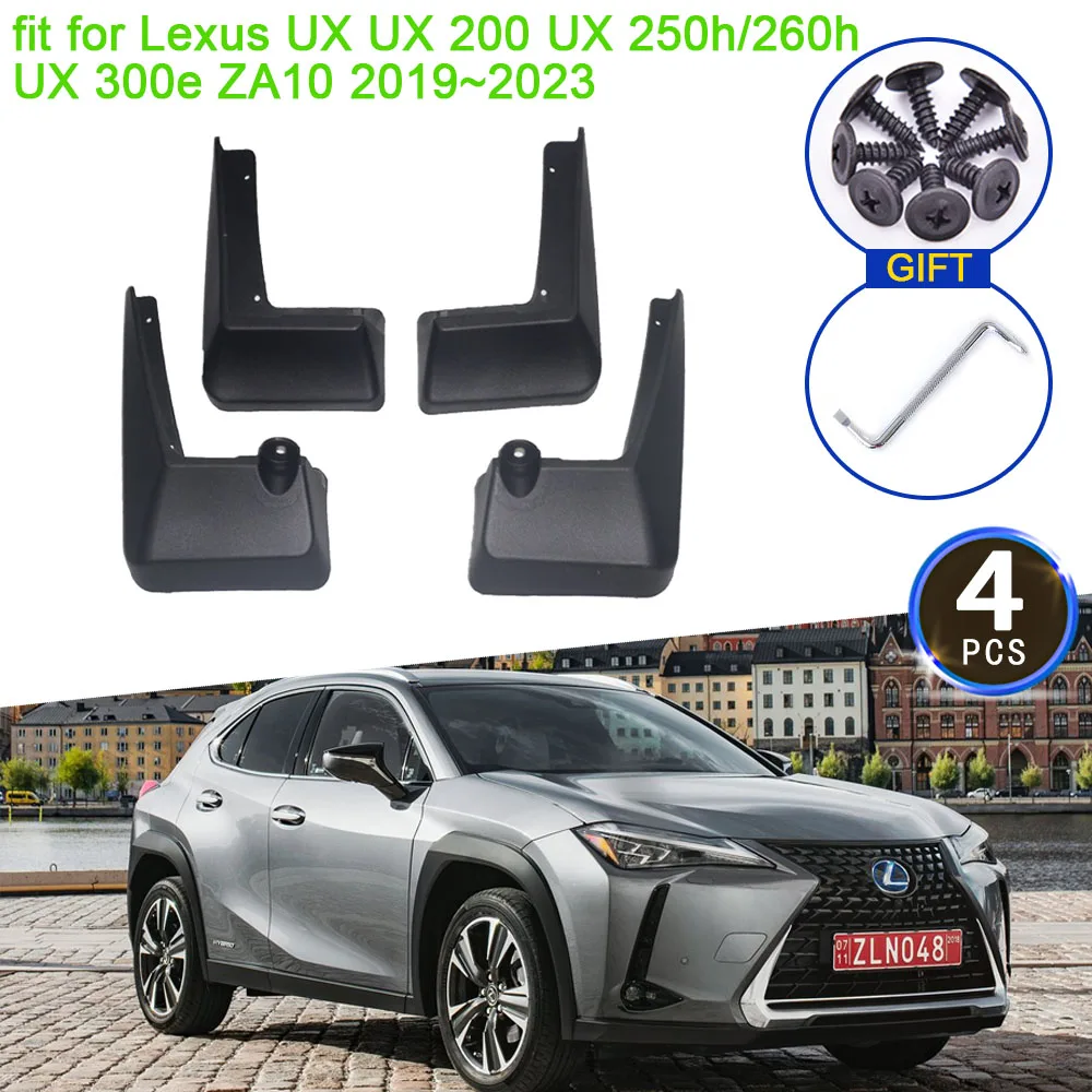 

Брызговики для Lexus UX UX 200 UX 250h 260h UX 300e ZA10 2019 ~ 2023, брызговики, брызговики, расклешенные крылья, передние автомобильные аксессуары