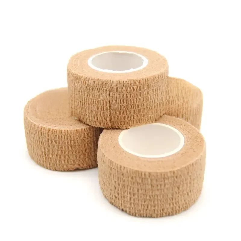 Bandage cohésif auto-adhésif, bande auto-adhésive non tissée extensible, bandage élastique athlétique couleur peau