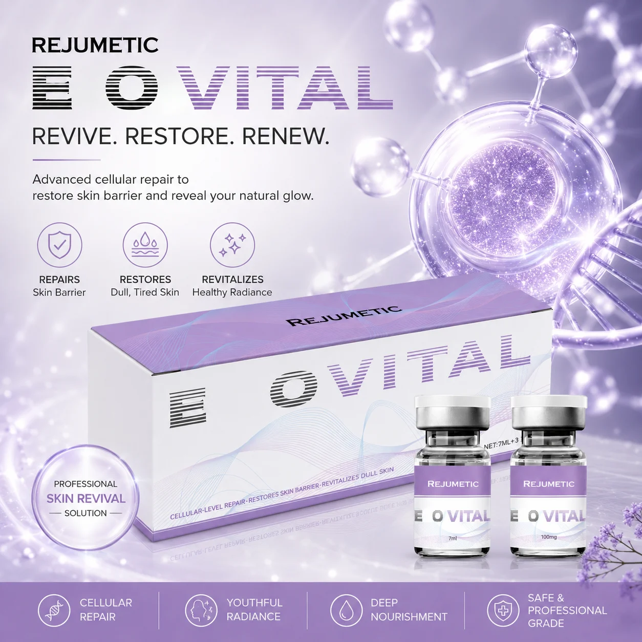 Rejumetic Exome Serum Collagen Facial Essence Eyes Care Solution Smoothing Repair Salon Beauty Product Korean Skin Care