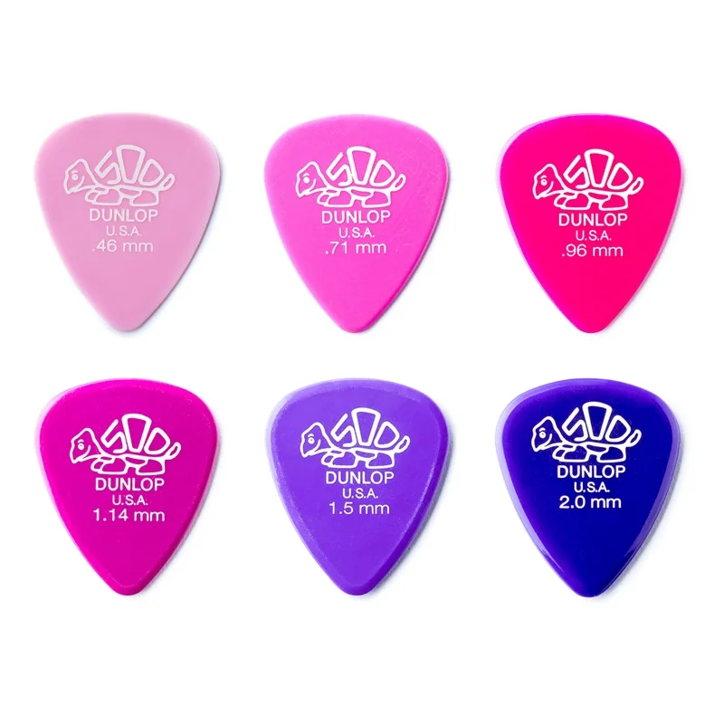 Dunlop Delrin 500 Standard Guitar Pick Plectrum Mediator 0.46-2mm, sell by 1 piece