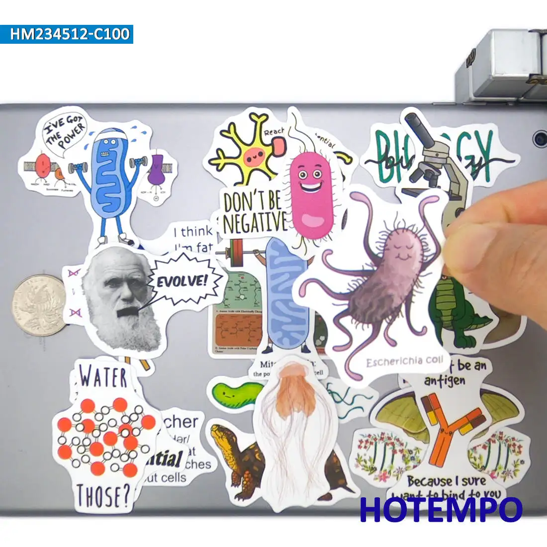 50/100 個、 面白い自然科学グラフィティ、 生物学スタイルのステッカー、 電話、スクラップブック、荷物、コップ、自転車、車、オートバイ、スケートボード、ヘルメット、ガラスのため、 ラップトップステッカー、おもちゃ