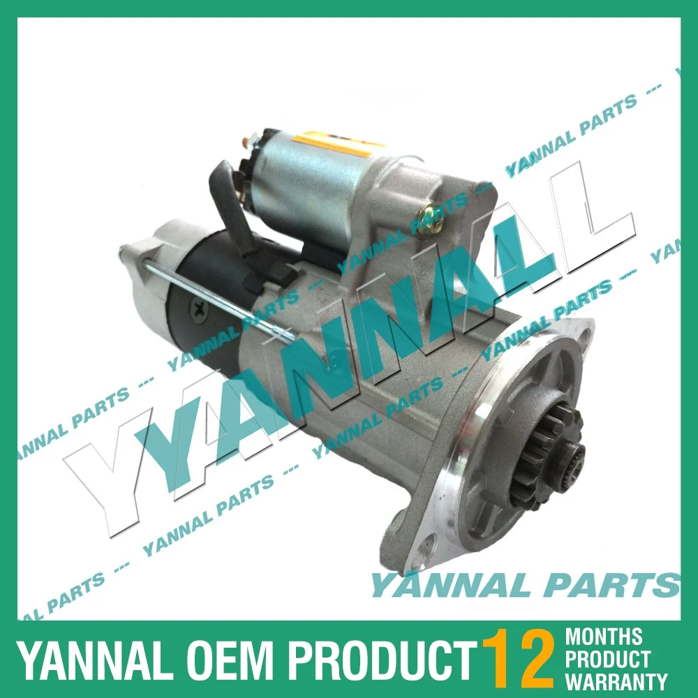 

Стартер 12В 15Т YM129242-77010 129242-77010 для двигателя YANMAR 4TNV88, запчасти для дизельных двигателей экскаваторов, аналог