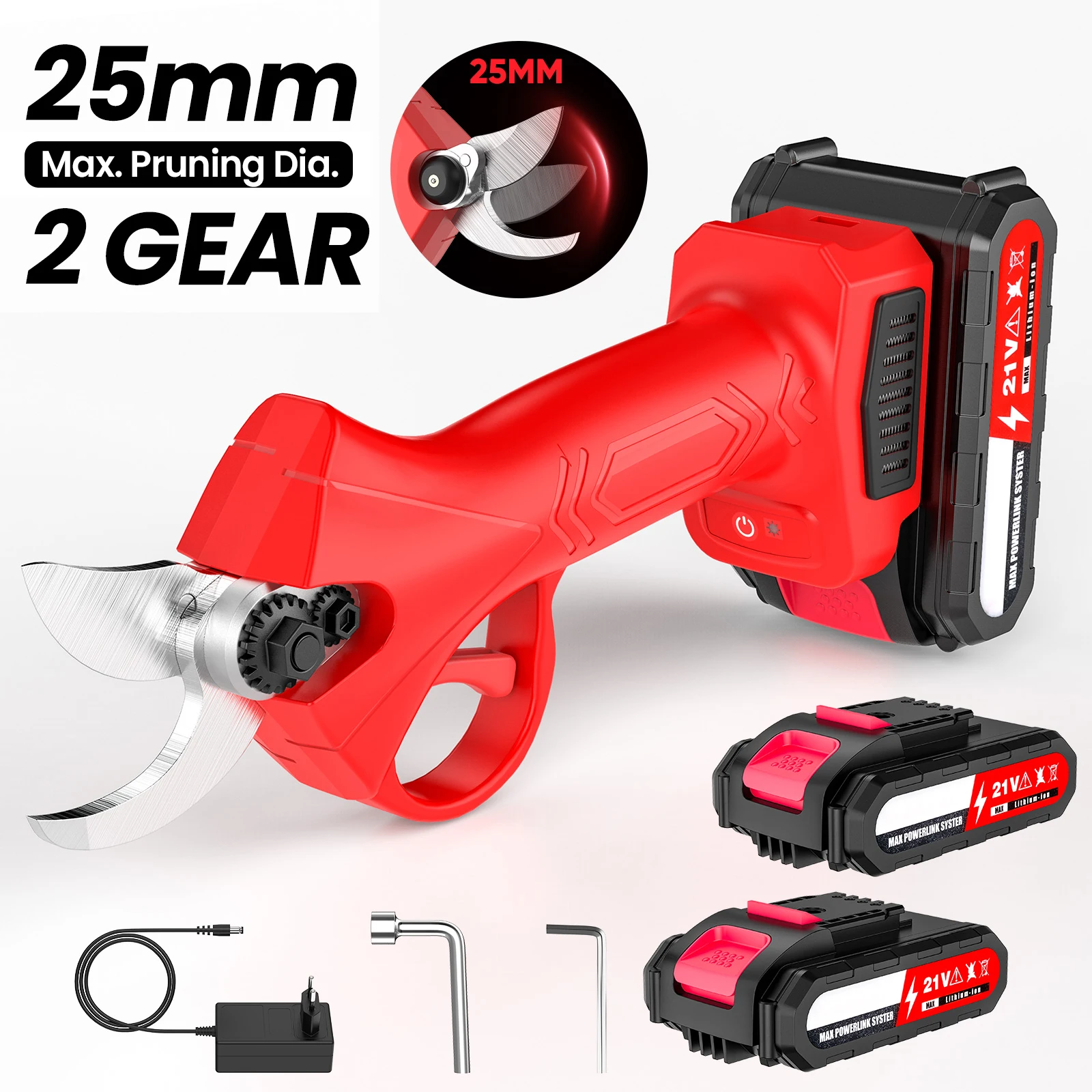 50mm Bürstenlose Elektrische Beschneiden Schere Cordless Batterie Beschneiden Schere Obst Baum Bonsai Garten Cutter Für Makita Batterie Pin