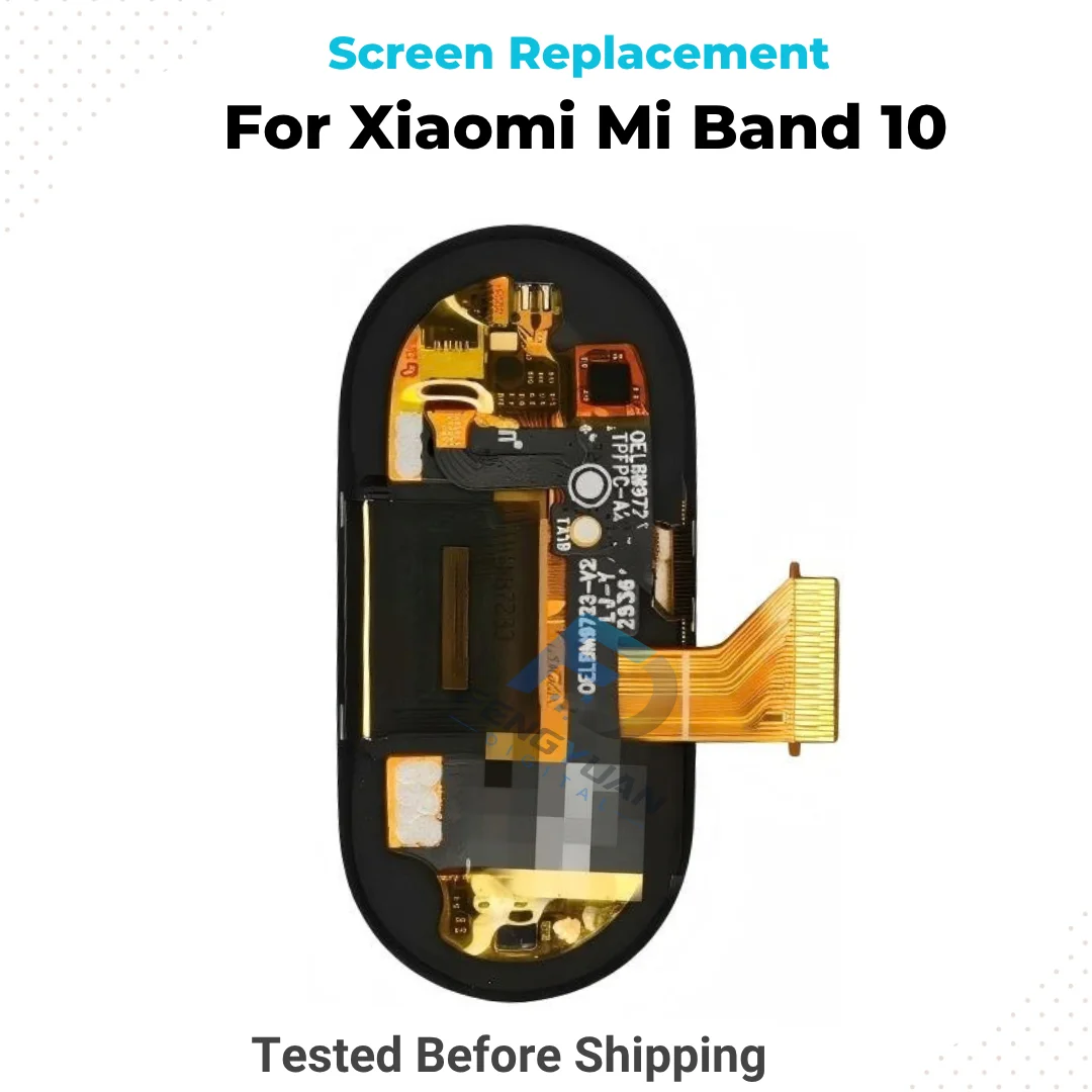 For Xiaomi Smart Band 10 Mi Band 10 Screen Replacement LCD Touch Display Digitizer Repair Parts