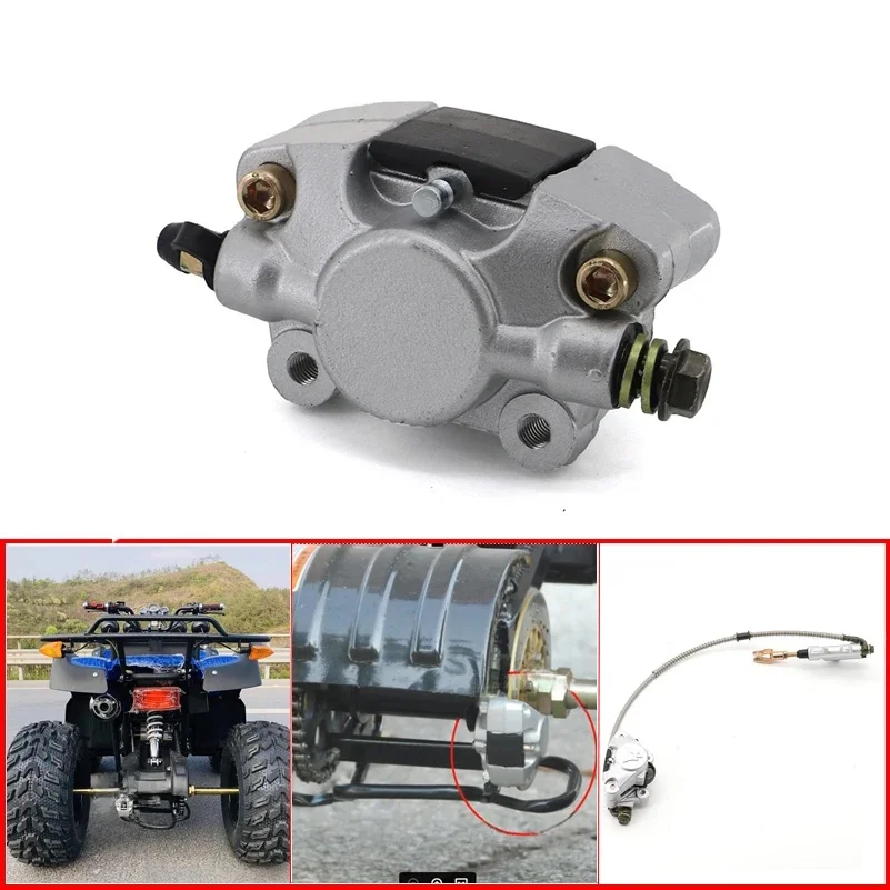 Nowy tylny zacisk hamulca tarczowego Klocki hamulca tylnego Hydrauliczna pompa zacisku hamulca pasująca do 150cc 250cc Bull Quad Dirt Bike ATV — zdjęcie 2