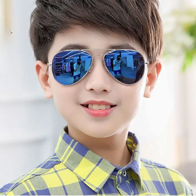 AliExpress ZHUJI New Children's Polarized Sunglasses Kids Outdoor Sports Cycling Sun Glasses Girls Boys Pilot Metal