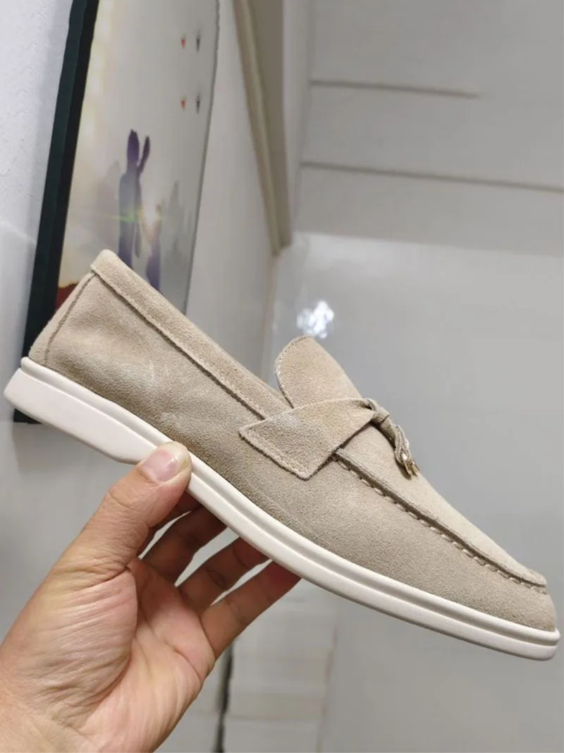 Luxus Wildleder Loafer Frauen Männer Mode Hohe Qualität Casual Schuhe Runde Kappe Komfortable Weibliche Faul Slip-on Maultiere Damen turnschuhe