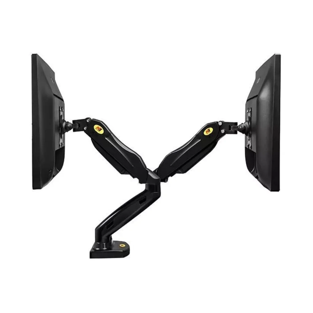 Suporte Duplo Articulado de Mesa para Monitores LED LCD 17 a 32 Polegadas Ajustável com Pistão a Gás Modelo ON F180