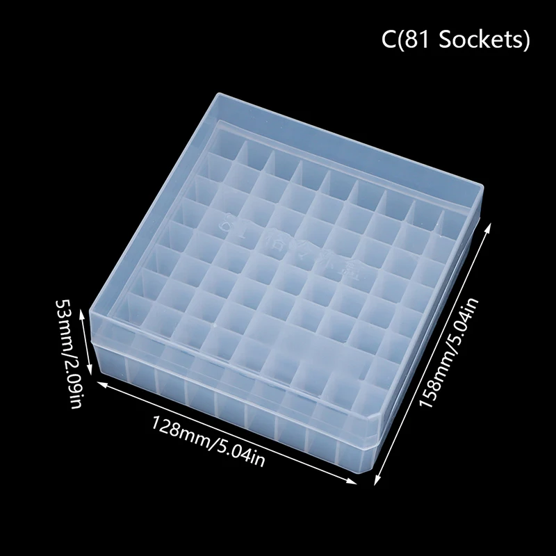 Plastic Test Tube Holder Centrifuge Tube Rack Box With Cover Centrifugal Tube Support Laboratory Supplies