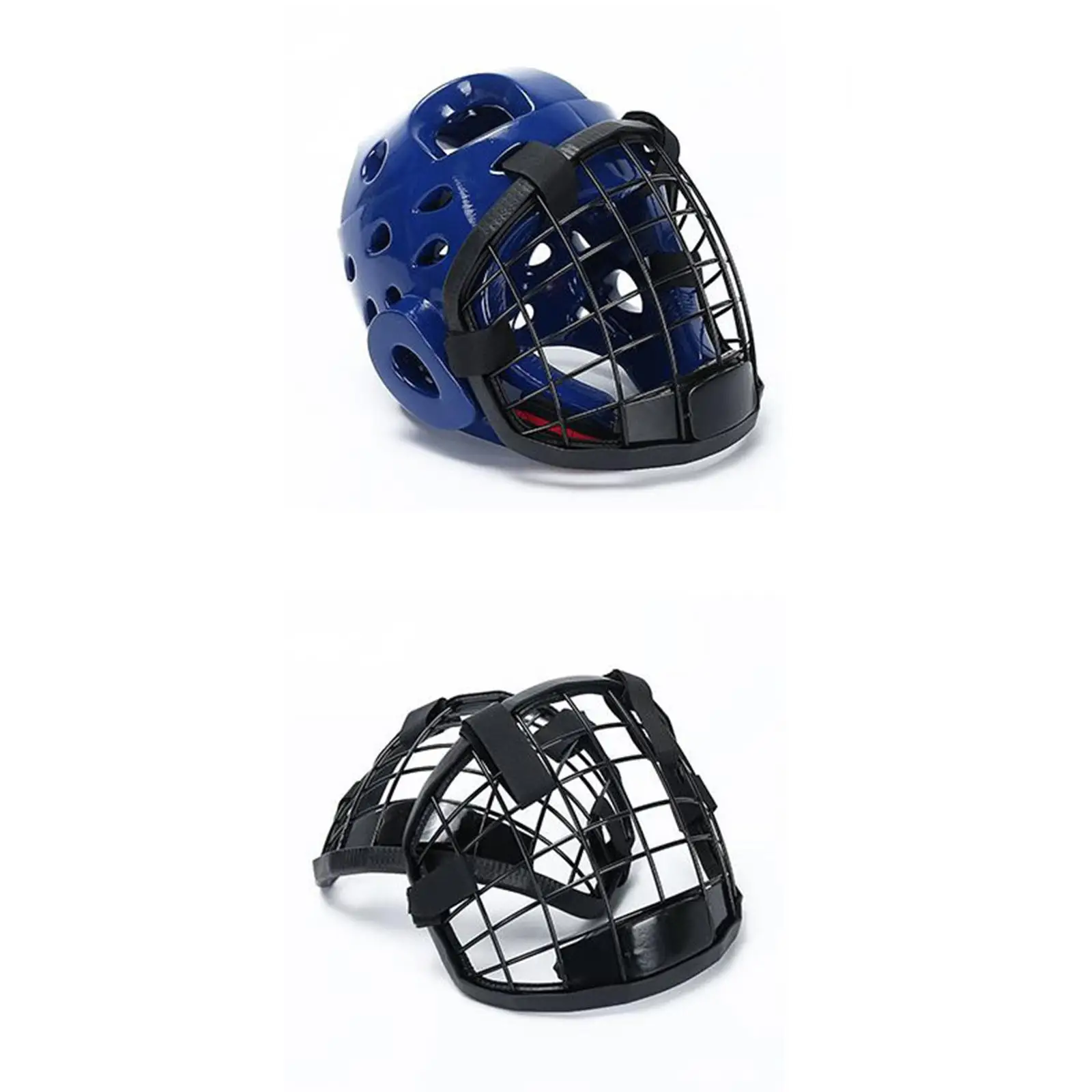 Protection de tête complète Casque de coup de pied professionnel Visage de karaté, Cage de casque, Protection faciale, Masque facial de casque Tête de protection