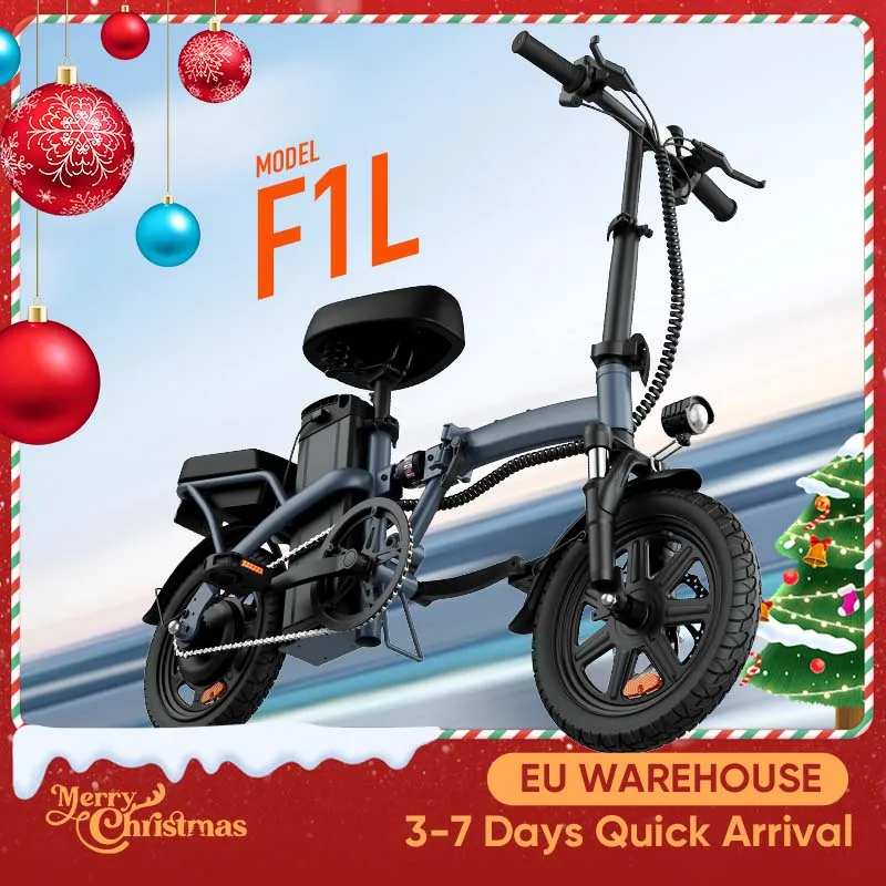 Vélo électrique pliant de 14 pouces, puissance 500W, 48V, 7,5 ah, Charge rapide et amovible, Suspension avant hydraulique de 40 Miles, freins à double disque, Naviga