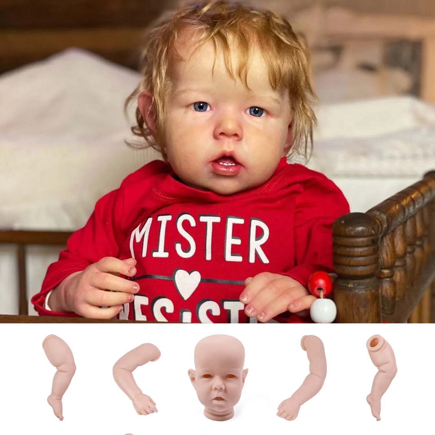 Witdiy  liam 50.8 cm/20 inch new vinyl blank reborn doll baby unpainted kit/Give 2 gifts