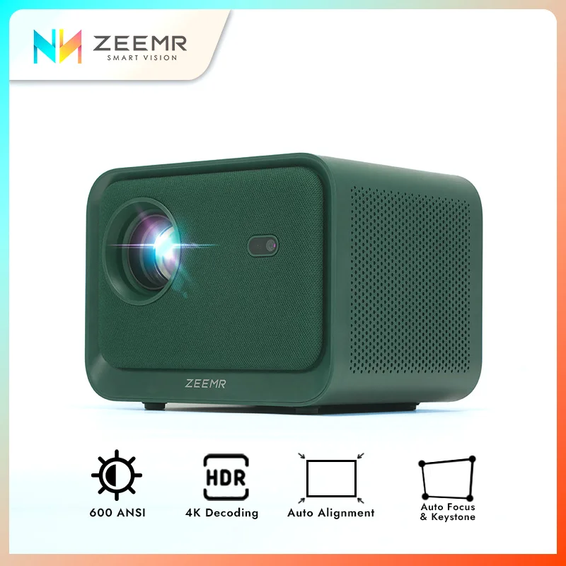 ZEEMR Z1 Mini Global Version 600 Ansi 4K 1080P Full HD Auto Keystone 5G WIFI  Bluetooth Projector For Living Room Home Theater