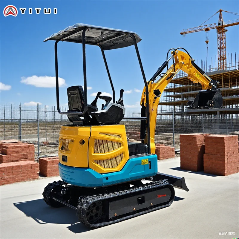 Mini pistas multifuncionales modificadas para requisitos particulares del excavador del motor Kubota para los sitios caseros de la construcción