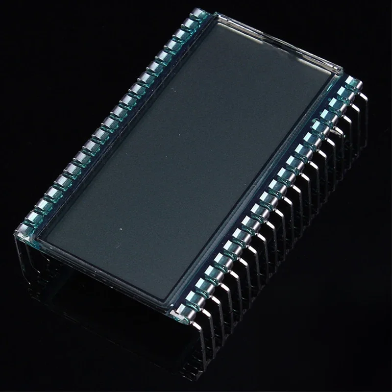 EDS805 Moduł wyświetlacza LCD 4-bitowy 8-cyfrowy segmentowy wyświetlacz LCD TN 50,8x30,48x2,8mm 45,72x16,51mm Metalowy ekran pinowy — zdjęcie 2
