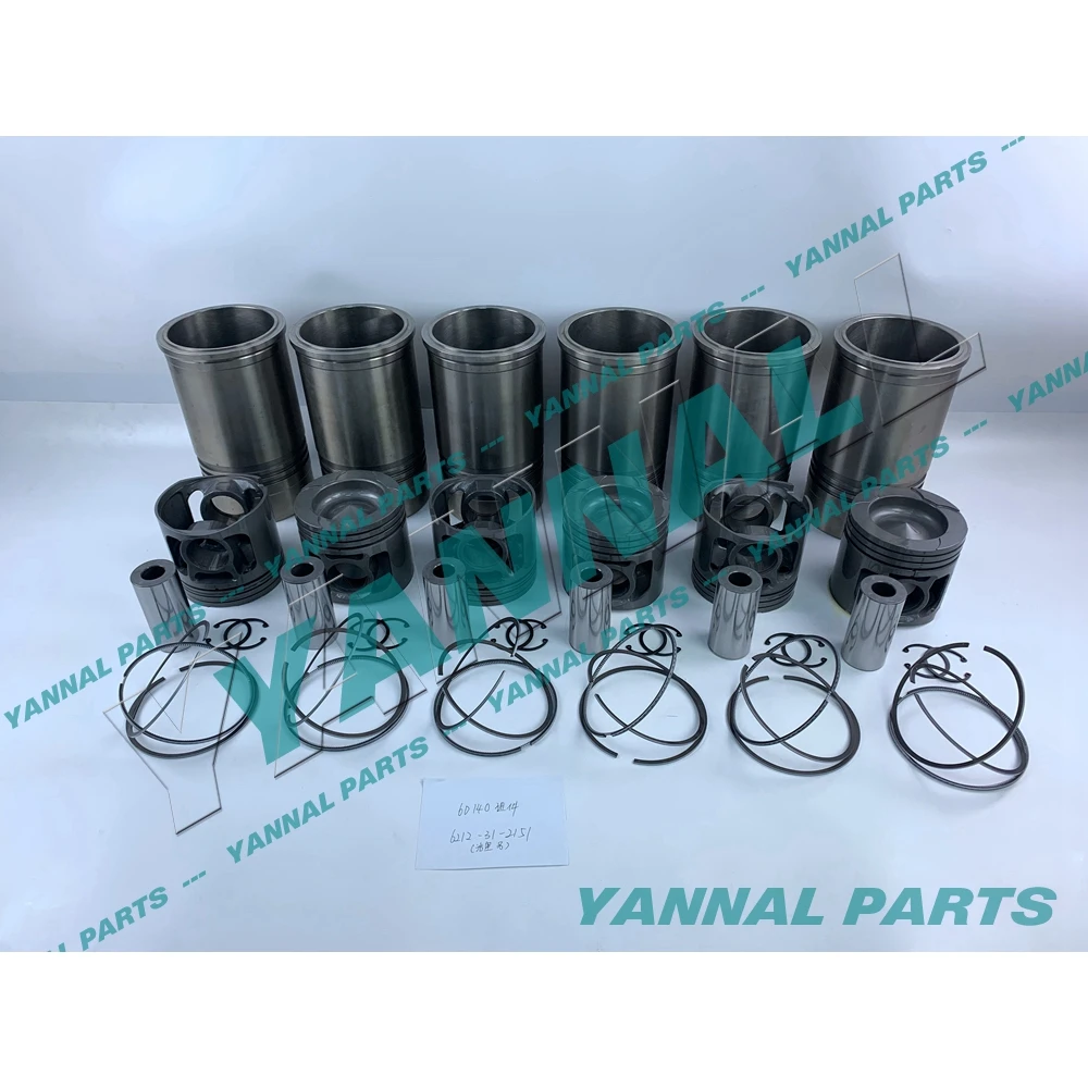 

6D140 Cylinder Liner Kit For Komatsu Engine Spare Part