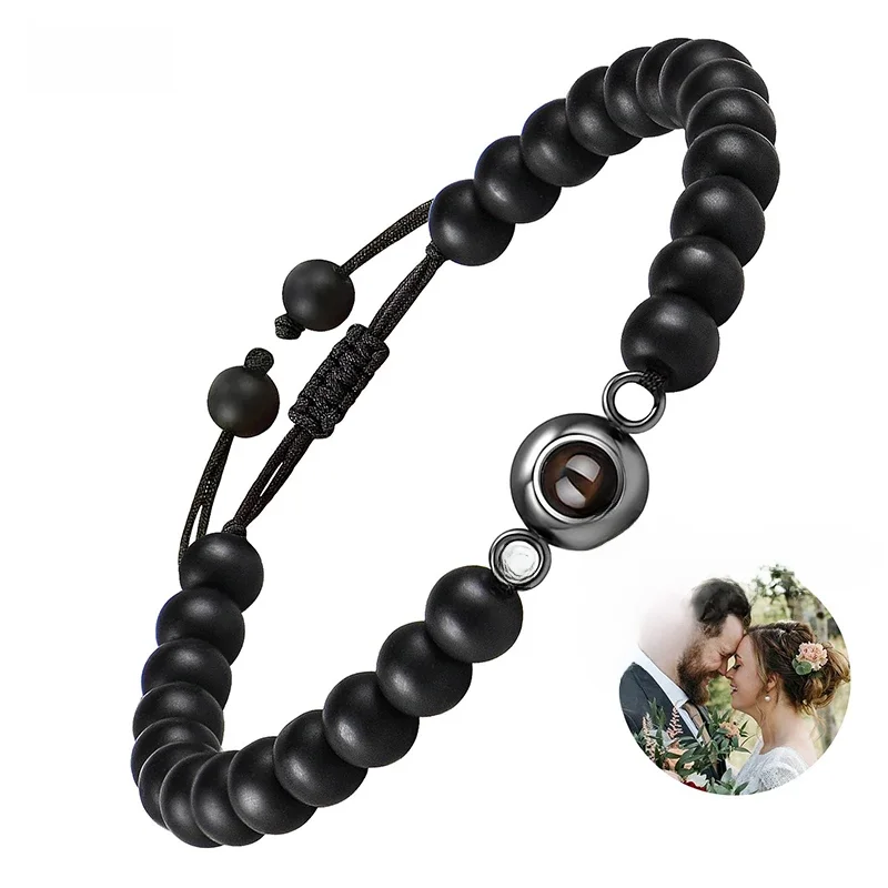 Personalisiertes Armband mit Bild im Inneren, Projektionsarmbänder mit Fotos, Bildarmband, personalisierte Erinnerungsgeschenke
