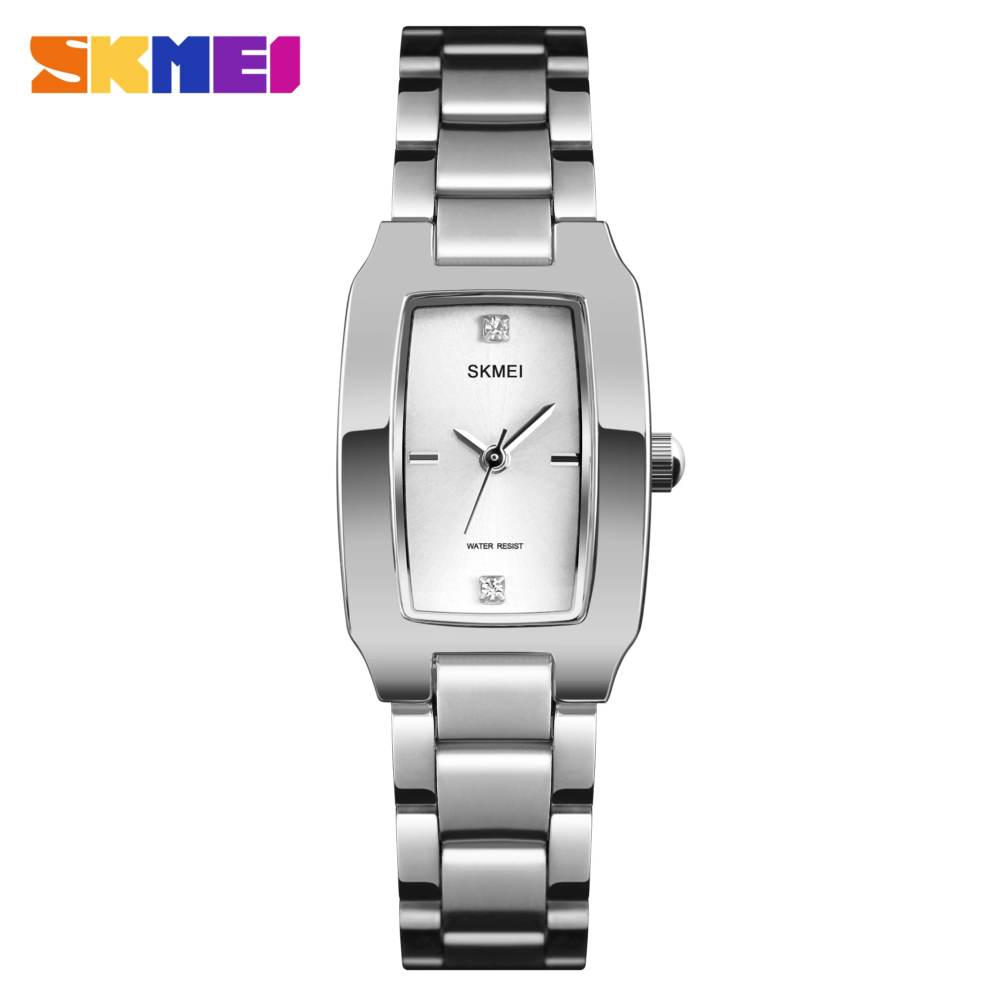 Relógio Feminino SKMEI 1400SI Prata em Aço Inoxidável