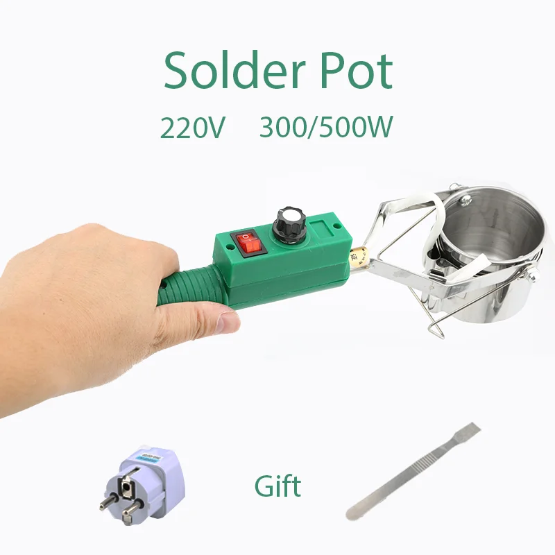 

Solder Pot Tin Melting Furnace 300W/500W Portable Handheld Thermostat / Adjustable Temperature Control Soldering Pot