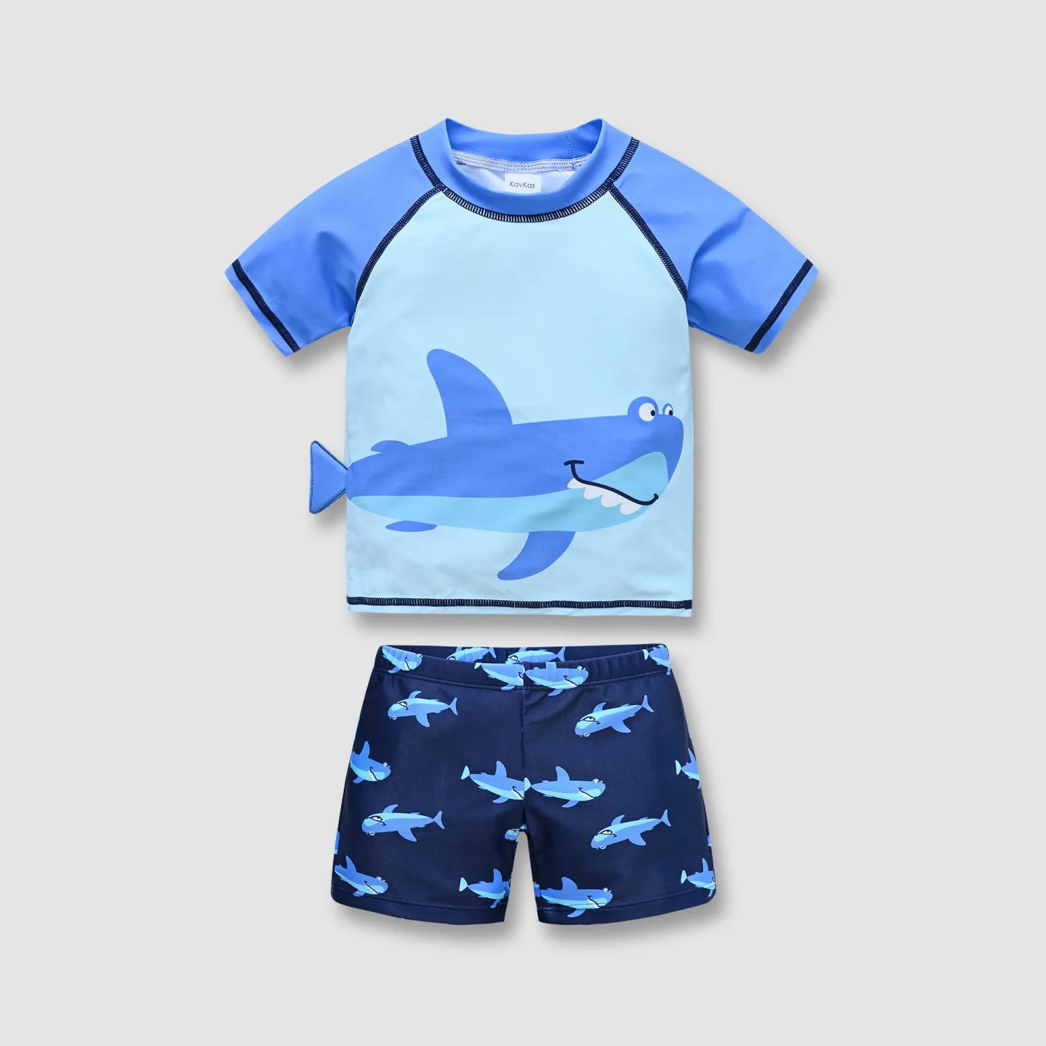 

Summer Swimwear Boys 12M-8Years Kids 2 PCS Swimsuit Top+Short Cartoon Child Beachwear Surfing Clothing