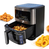 1500W Electric Air Fryer Smart multi-function Hot Convection Oven Deep Fryer Without ill LED Touch Control