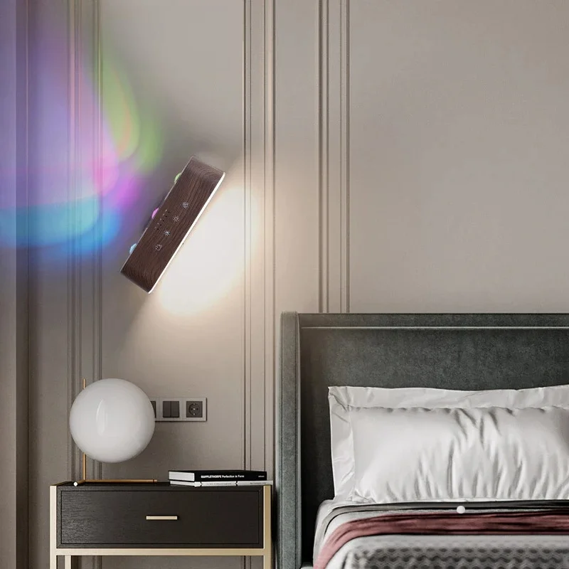 Smart Night Light with Remote Control Dimmable LED Wall Lamp Ambient USB Rechargeable Lighting Party Bedside Living Room E-sport