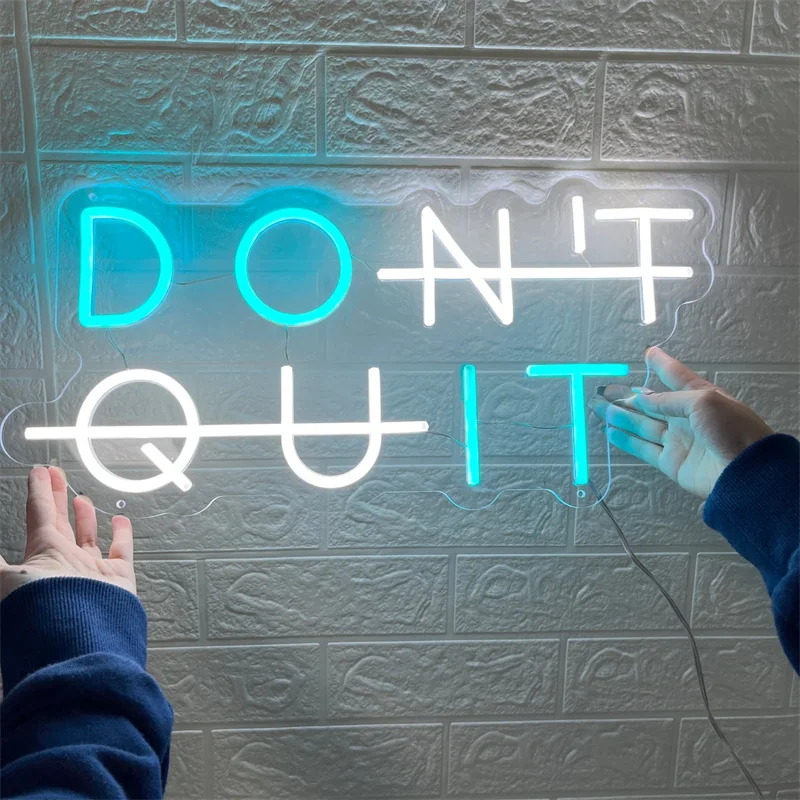 

Don't Quit Neon Sign, Light For Home Wall Decor Bar Shop, Don't Quit Sign, Led Neon Sign, Neon Sign Light