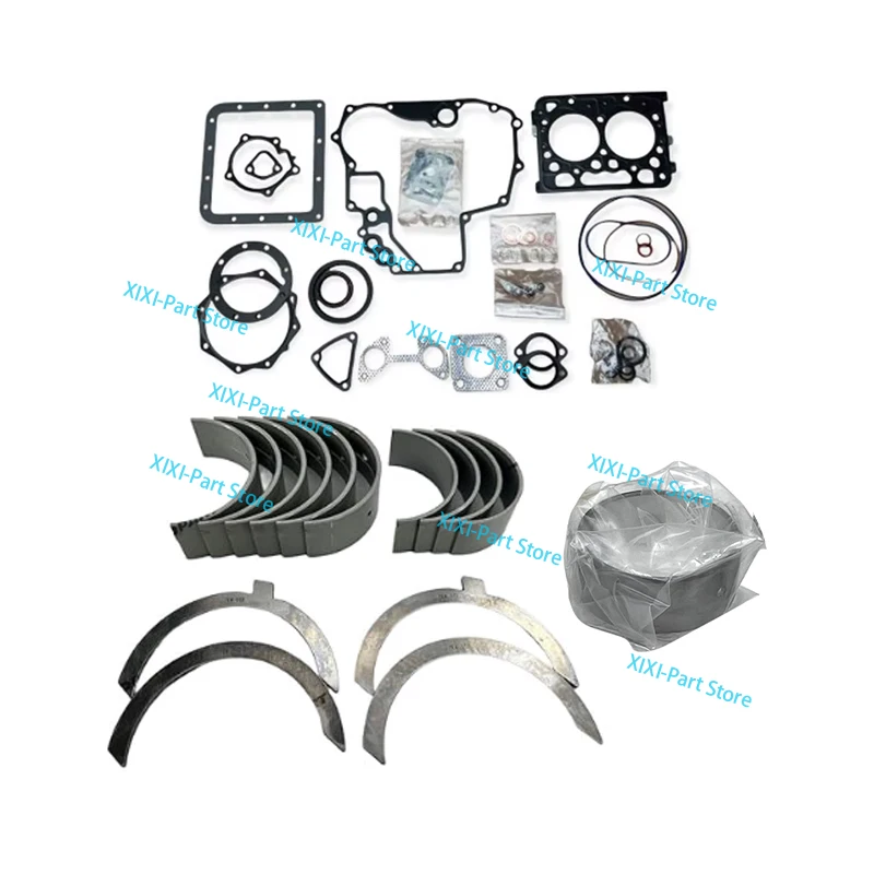 

For Kubota Z402 Main Bearing Con Rod Bearing Full Gasket Kit Set Engine Piston Ring Cylinder Head Gasket Overhaul Rebuild Kit