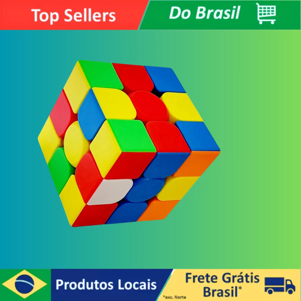 Cubo Mágico Profissional Velocidade Alivio Stress 3x3x3 Interativo Speed Edição Gold