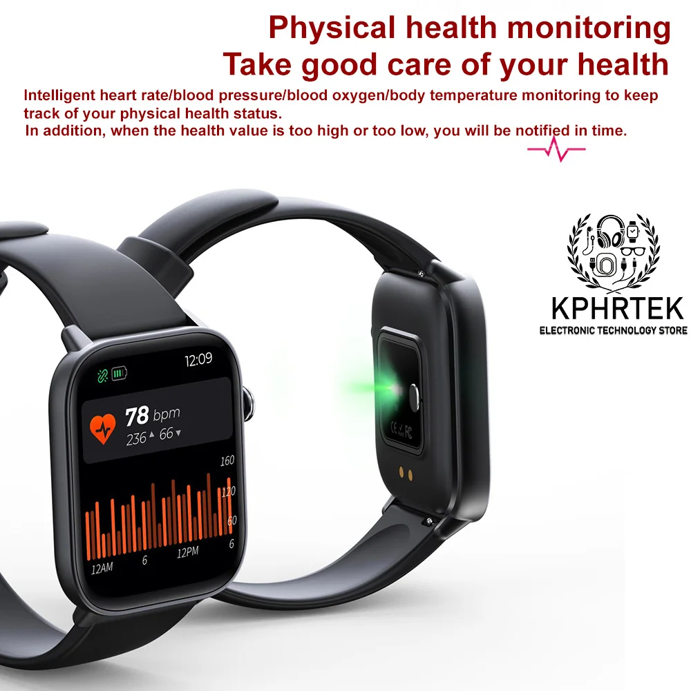 

50 PCs DM19 multi-function ultra-thin large screen 1.83 healthy sports heart rate blood oxygen monitoring Glory Fit smart watch