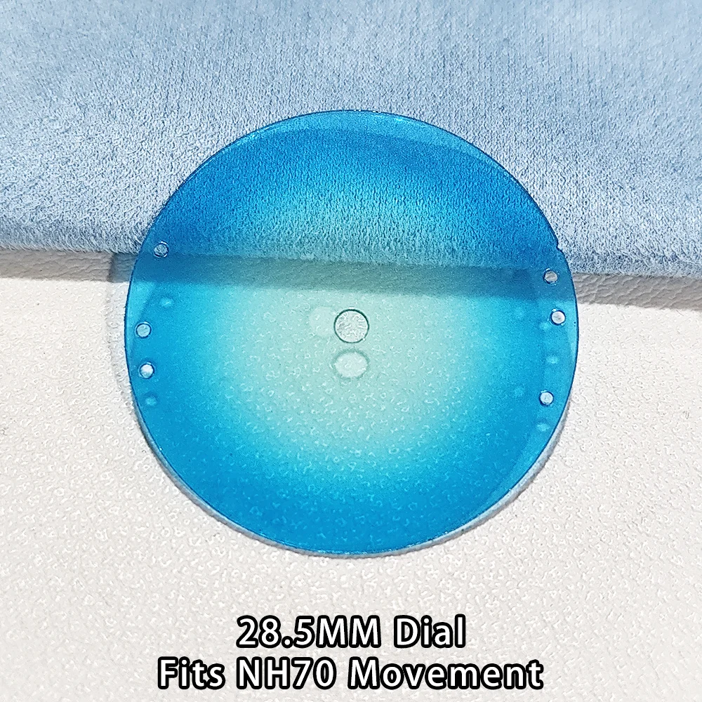 28.5MM NH70 Transparent Dial Fit NH70 Movement Watch Accessories 28.5MM Plastic Dial Multi Color Dial Accessories Part
