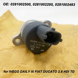 Valvola di controllo della pressione 0281002500 di alta qualità per Iveco DAILY III FIAT DUCATO 2.8 HDI 42538165 504016314 0281002295 0281002483