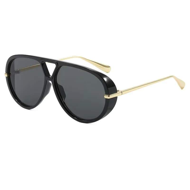 Oversized Double Beam Pilot Sunglasses Retro Vintage Shades Unisex S4057f5b8574c4830ba17ab85603b2  main image 4