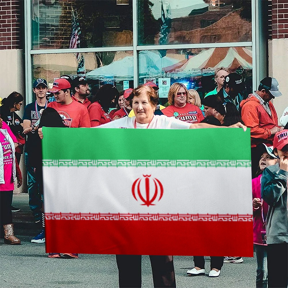 Directly Delivery 100% Polyester National Country Iran Flags