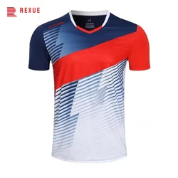 Ice Mesh Silk Tennis Shirt 2024 Short Sleeve V Neck Badminton Tshirt Training Pingpong Jersey For Men Women Quick Dry Sportwears