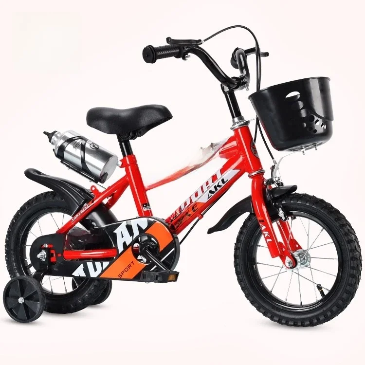AliExpress OLOME Chase New Kid Bike With Auxiliary Wheels 12/14/16/18 Inch Children Bicycle For Boys And Girls Light Cycling Students Bike Gift