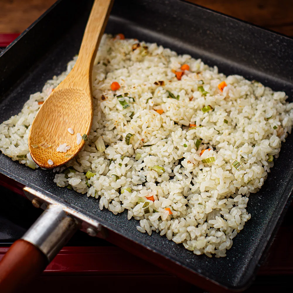 أرز مقلي مستورد ، أرز مجمد جاهز للأكل الفوري ، أخضر الأومجي ، عبق البصل ، 10 عبوات