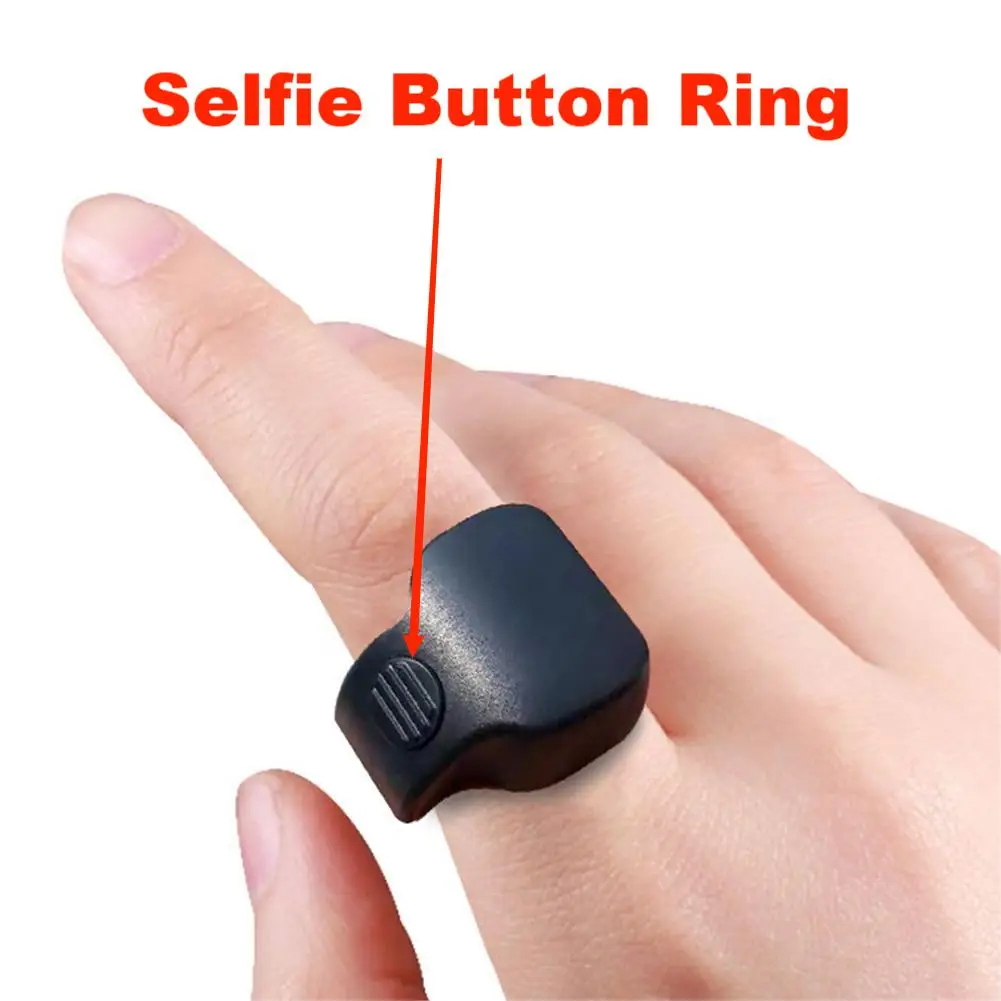 Remote Control Selfie Button Ring Bluetooth Wireless Controller Convenient Photo Camera Shutter Outdoor Phoneselfie for Everybad