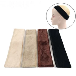 1-2 pezzi fascia elastica per capelli con cintura a doppia faccia da donna fascia per capelli regolabile in morbido velluto con fascia per parrucca antiscivolo