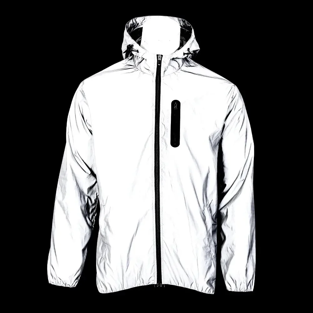 AliExpress UK WOSAWE Men Night Glowing Cycling Jacket High Visibility MTB Bicycle Bike Windbreaker Travel Sport