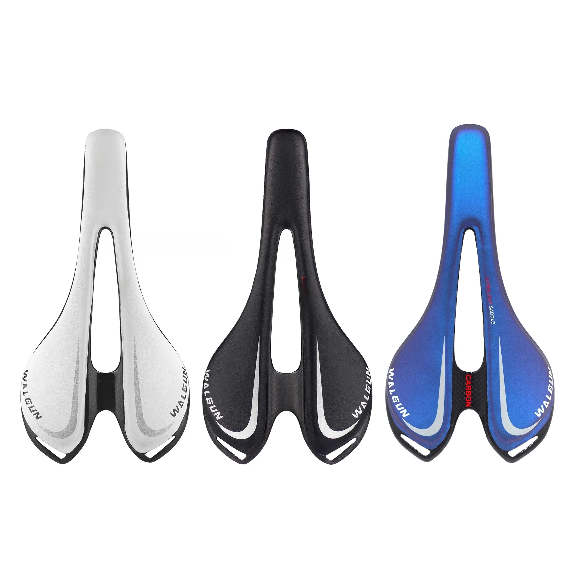 Ultralight Carbon Bike siodła Road Mtb Mountain Cycling Seat 143mm mężczyźni kobiety Chameleon fioletowy niebieski czarny biały siodło rowerowe — zdjęcie 2