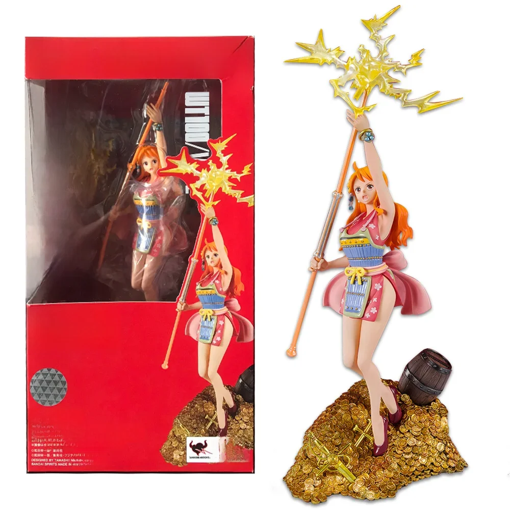 Figurine de Dessin Animé One Piece Nami, Baguette Météo Magique WT100, Cent Scènes Commémoratives des Grands Pirates, Modèle Eiichiro Oda